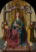 Quentin Matsys The Virgin and Child Enthroned, with Four Angels oil painting reproduction